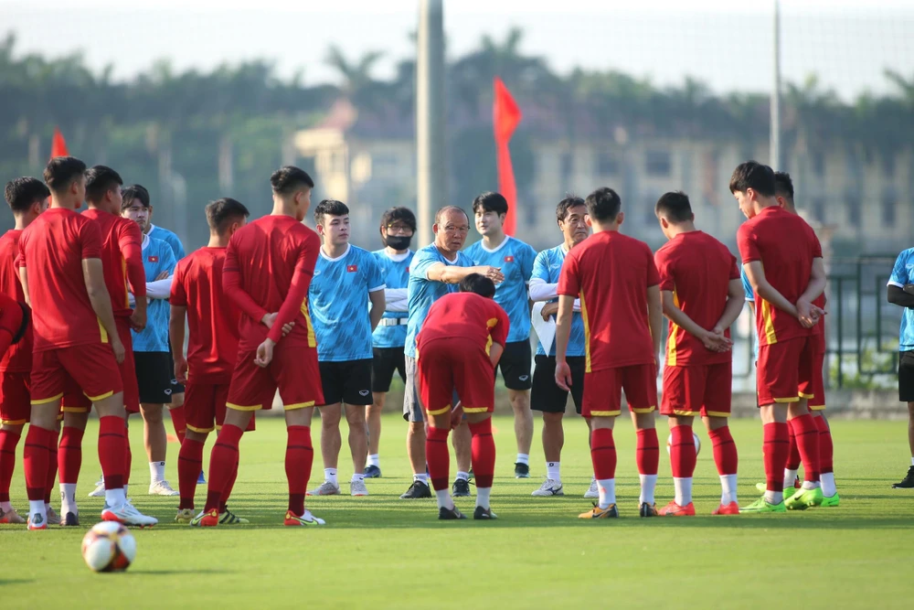 Đội tuyển U-23 Việt Nam của ông Park quyết tâm giữ huy chương vàng trên sân nhà. Ảnh: ANH PHƯƠNG.