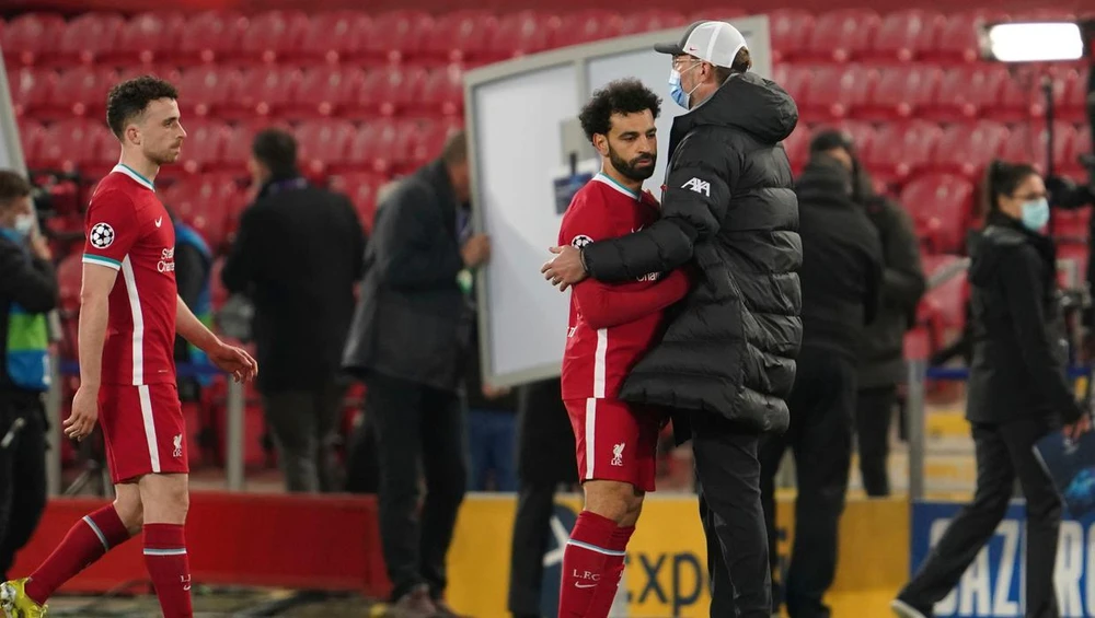 HLV Klopp muốn giúp tiền đạo Salah xóa đi nỗi ám ảnh mỗi lần chạm trán Real Madrid. Ảnh: CGI.