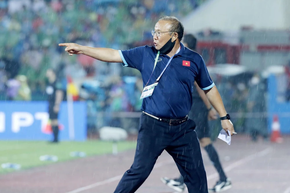 HLV Park Hang-seo sẽ không cho Thái Lan soán ngôi vô địch SEA Games của các học trò. Ảnh: ANH PHƯƠNG.