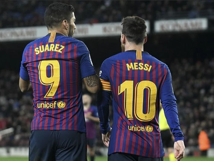 Suarez và Messi từng kết hợp rất ăn ý trong màu áo Barcelona. Ảnh: CGI.