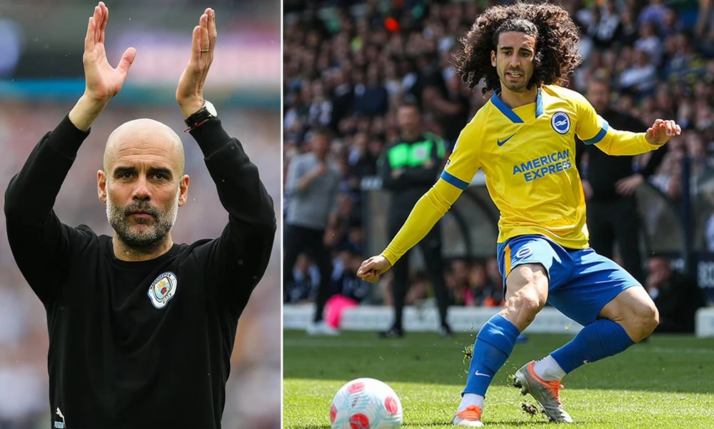HLV Pep Guardiola có thể đưa về Marc Cucurella thay thế những cầu thủ không còn muốn gắn bó với đội. Ảnh: CGI.