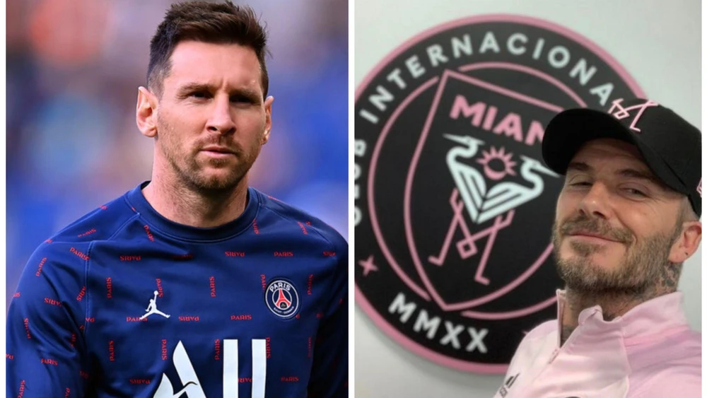 Messi đến Mỹ chơi bóng cho đội của Beckham là một cú sốc chuyển nhượng lớn. Ảnh: CGI.