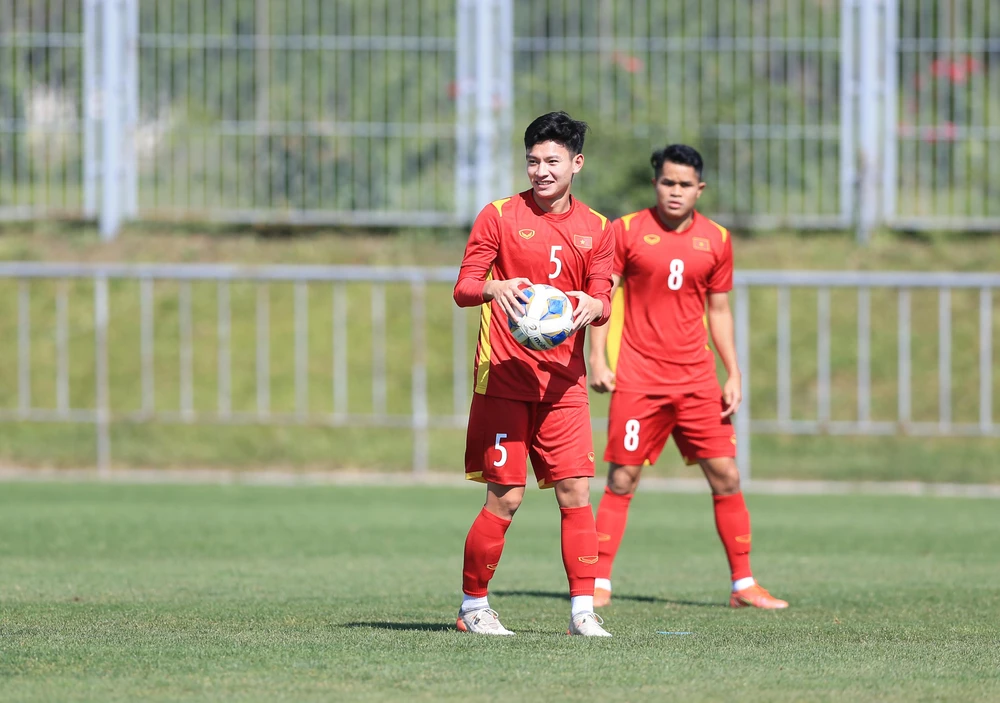 U-23 Việt Nam còn một buổi tập cuối cùng ở Uzbekistan trước khi vào thi đấu chính thức. Ảnh: ANH THỎA.