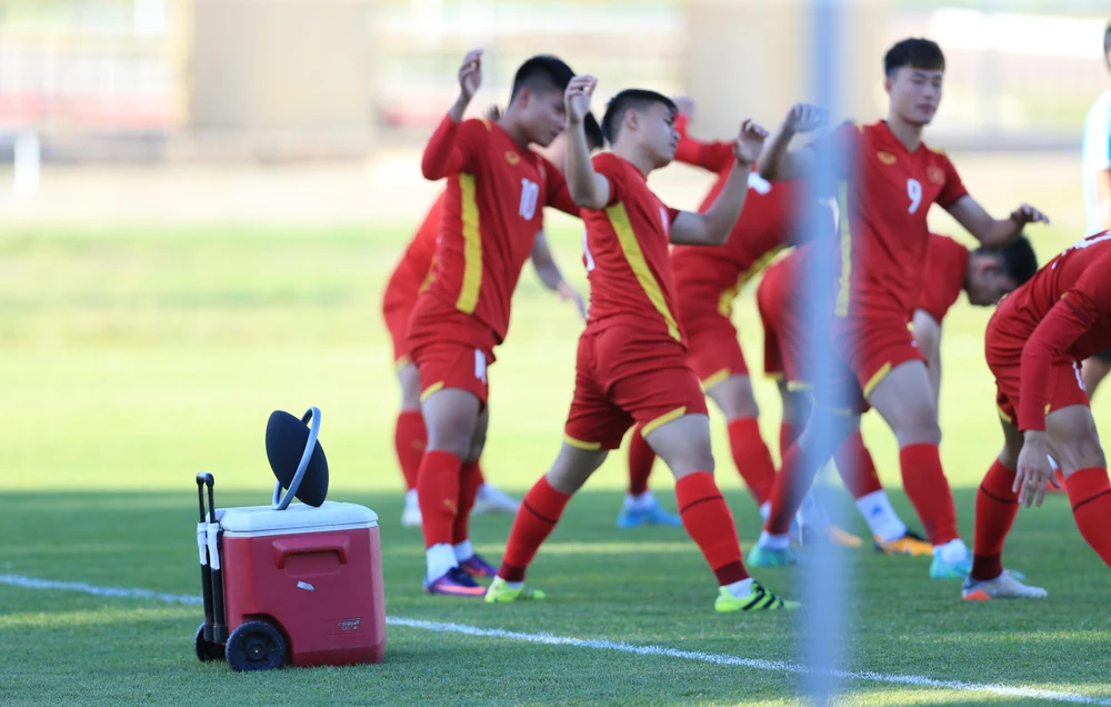 U-23 Việt Nam sau ba buổi tập ở Uzbekistan đã sẵn sàng nhập cuộc chơi lớn. Ảnh: ANH THỎA.