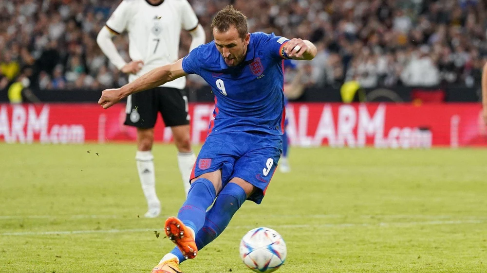 Harry Kane ghi bàn thắng thứ 50 trong sự nghiệp cho đội tuyển Anh. Ảnh: CGI.