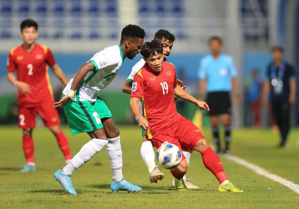 Các tuyển thủ trẻ Việt Nam đã chơi hết mình ở giải U-23 châu Á. Ảnh: ANH THỎA.