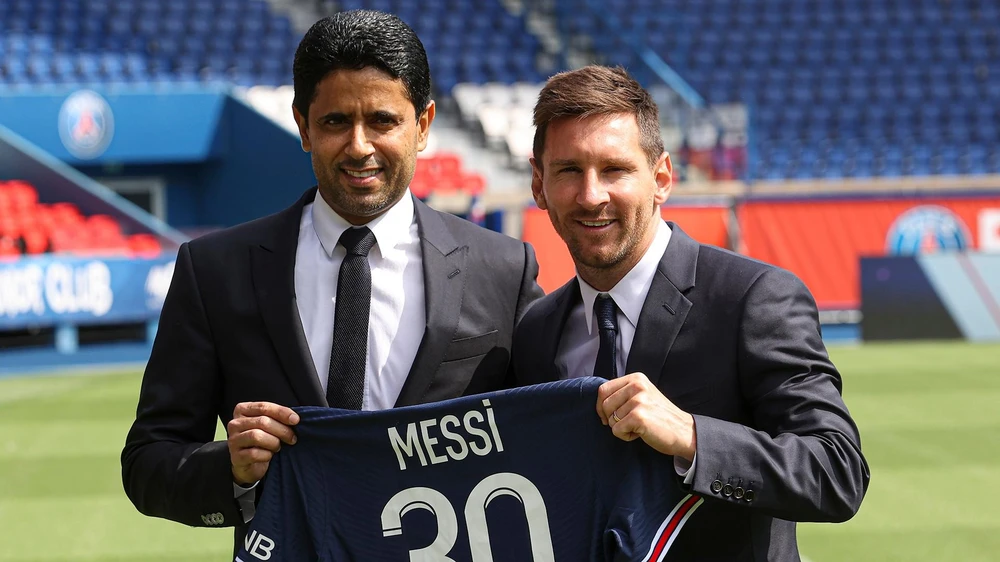 Ông chủ Al-Khelaifi tiết lộ PSG không mời HLV Zidane và tin tưởng Messi sẽ tỏa sáng như vốn có trong mùa giải thứ hai ở Paris. Ảnh: CGI.