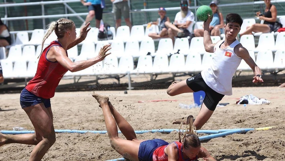 Các vận động viên Việt Nam đã chơi tốt ở giải thế giới. Ảnh: TD.