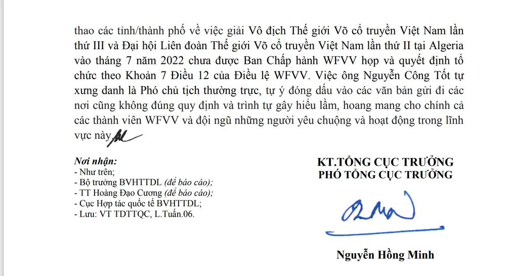 ... và báo cáo Bộ VH-TT&amp;DL về việc tổ chức các sự kiện chưa bảo đảm quy trình. Ảnh: TL.
