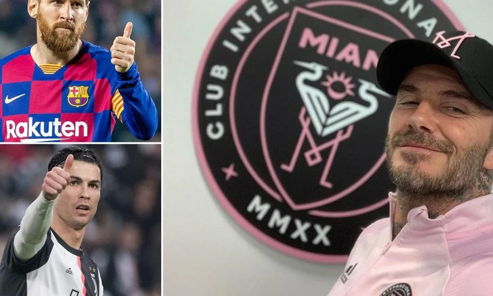 Beckham là cái tên lớn khởi đầu xu hướng cho giới cầu thủ ngôi sao sang Mỹ chơi bóng và tương lai có thể Messi, Ronaldo đi theo cách này. Ảnh: CGI.