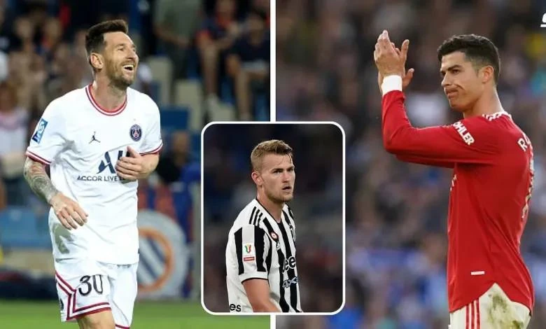 De Ligt bình chọn đồng đội cũ Ronaldo hay hơn Messi. Ảnh: CGI.