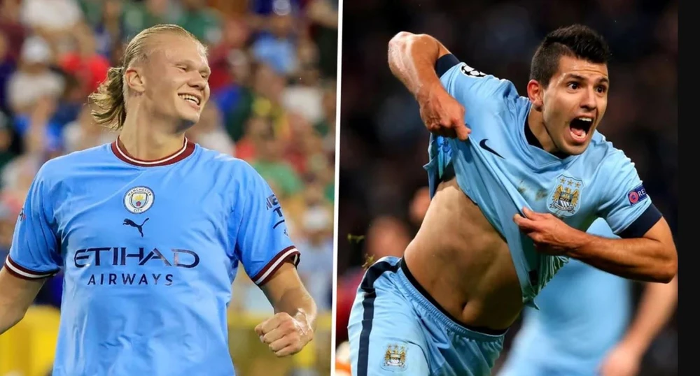 Aguero tin rằng tân binh Haaland không thể tung hoành ở Anh như ở Đức. Ảnh: CGI.
