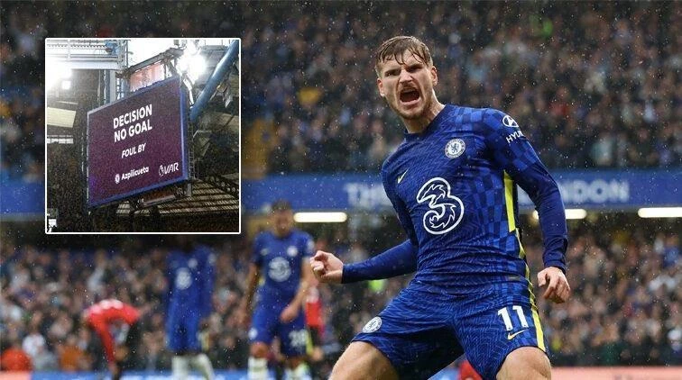 VAR nhiều lần từ chối bàn thắng khiến Werner dần đánh mất sự tự tin. Ảnh: CGI.