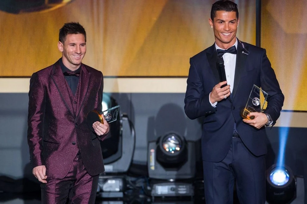 Messi đã giành 7 Quả bóng vàng, còn Ronaldo là 5 lần. Ảnh: CGI.