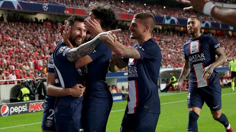 Tiền đạo người Argentina vừa ghi bàn vào lưới Benfica ở đấu trường Champions League trong trận hòa 1-1 của PSG. Ảnh: CGI.