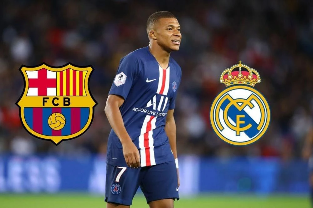 Mbappe từ chối Real Madrid nhưng sẵn sàng đá cho đối thủ truyền kiếp của họ là Barca. Ảnh: CGI.