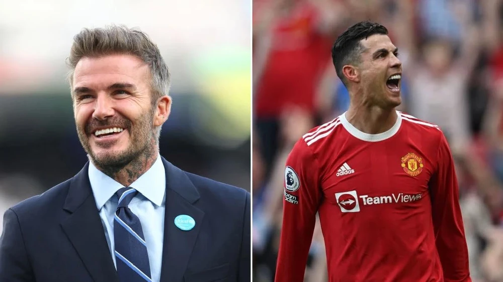 David Beckham muốn chiêu mộ Ronaldo chơi bóng ở Mỹ. Ảnh: CGI.