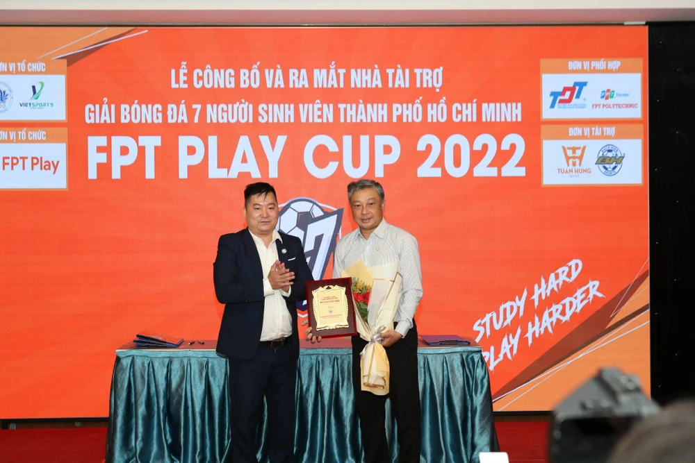 Lần đầu tiên sinh viên TP.HCM có một giải đấu bóng đá sân 7 người bài bản và chuyên nghiệp. Ảnh: ANH PHƯƠNG.