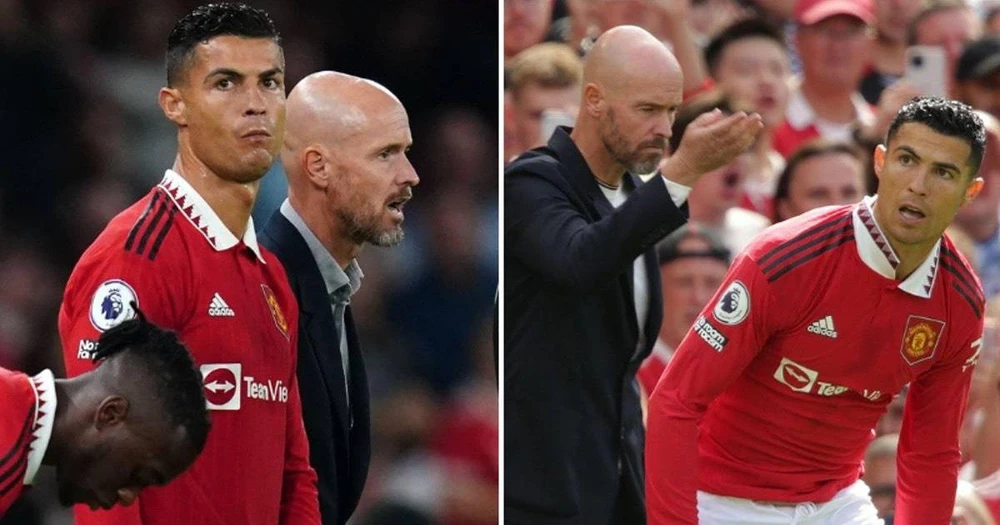 HLV Ten Hag đã lên danh sách những chân sút có thể thay thế Ronaldo. Ảnh: GETTY.