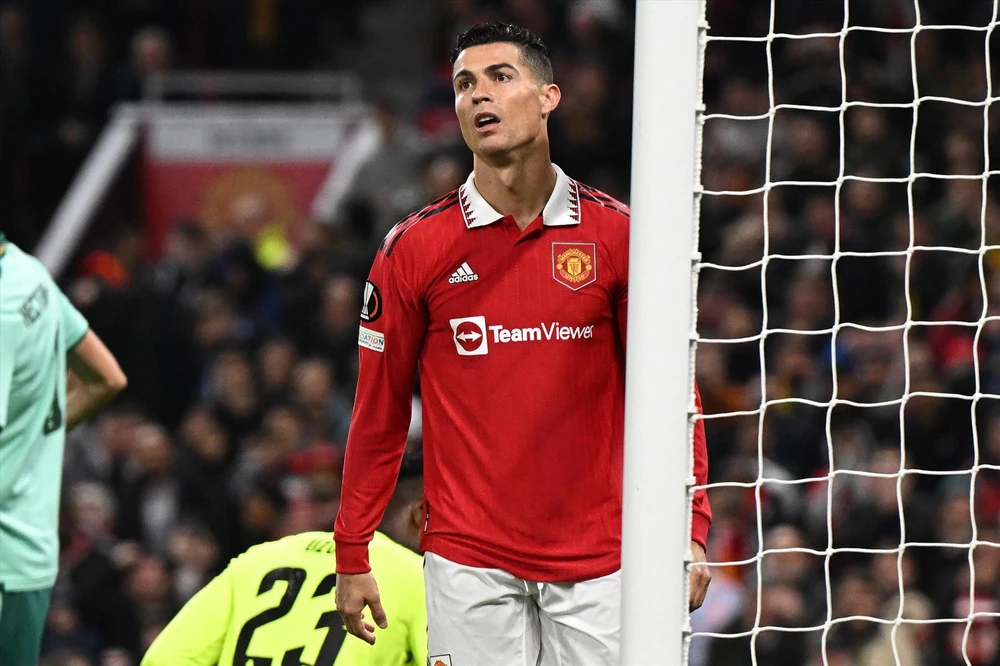 Ronaldo thất vọng vì không có suất chơi thường xuyên ở Man United. Ảnh: GETTY.