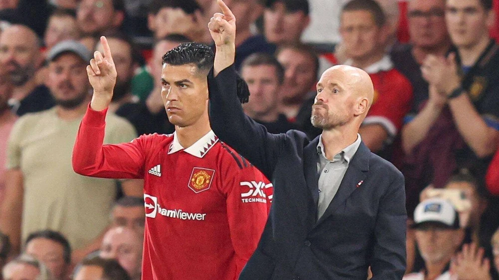 HLV Ten Hag luôn nói Ronaldo nằm trong kế hoạch của ông nhưng vẫn lên phương án thay thế khi cần thiết. Ảnh: GETTY.