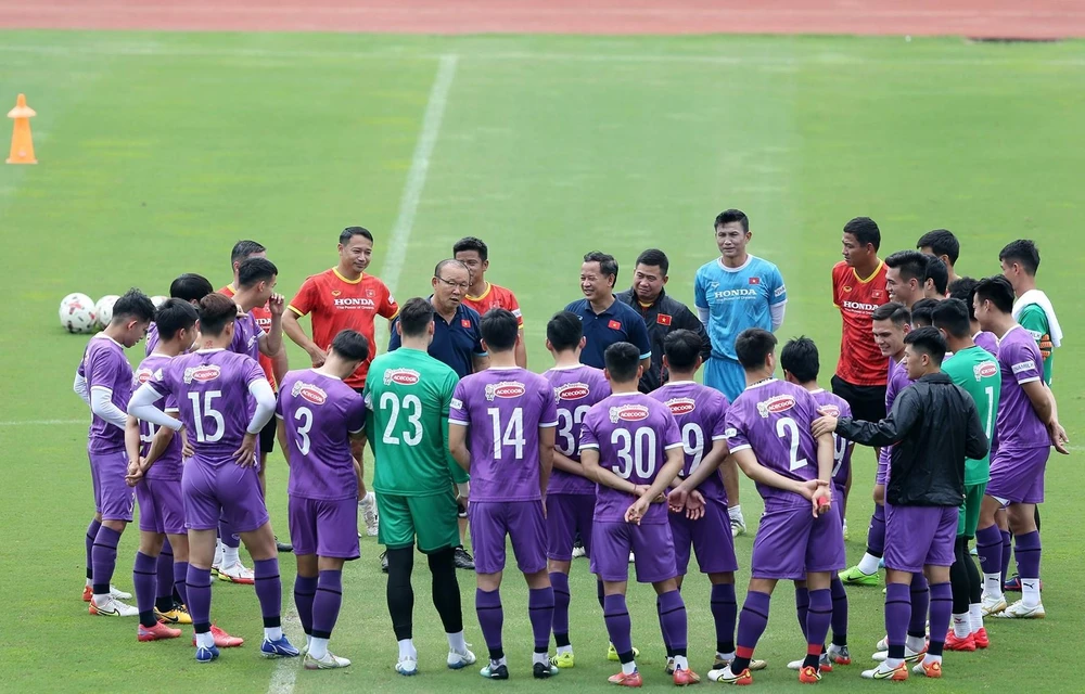 Ông Park thừa nhận thành công với bóng đá Việt Nam là nhờ những tích lũy từ thời ông gắn bó với Guus Hiddink. Ảnh: ANH PHƯƠNG.