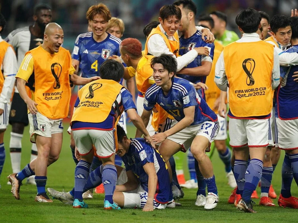 Đội tuyển Nhật Bản tiếp bước Saudi Arabia làm rạng danh bóng đá châu Á. Ảnh: GETTY.