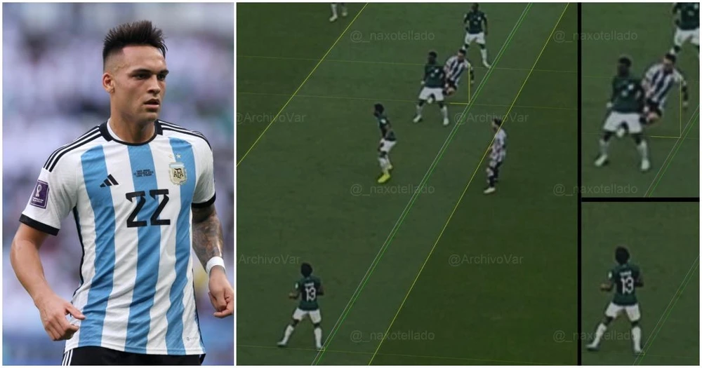... nhưng khi nhìn vào tổng thể, chân sút của Argentina còn đứng trên hậu vệ biên trái Yasser Alshahrani của Saudi Arabia. Ảnh: GETTY.