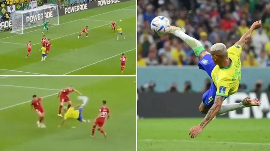 Richarlison có pha dứt điểm điêu luyện và đẹp mắt vào lưới Serbia. Ảnh: GETTY. Richarlison có pha dứt điểm điêu luyện và đẹp mắt vào lưới Serbia. Ảnh: GETTY.