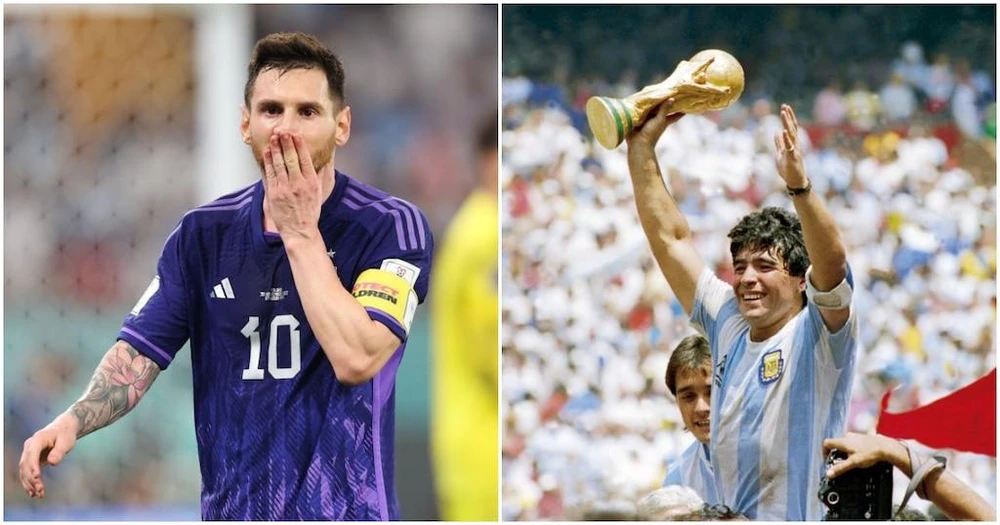 Số 10 hiện tại của Argentina không sút thắng phạt đền giống số 10 của năm 1986 và cuối cùng xứ sở Tango vẫn đăng quang. Ảnh: GETTY.