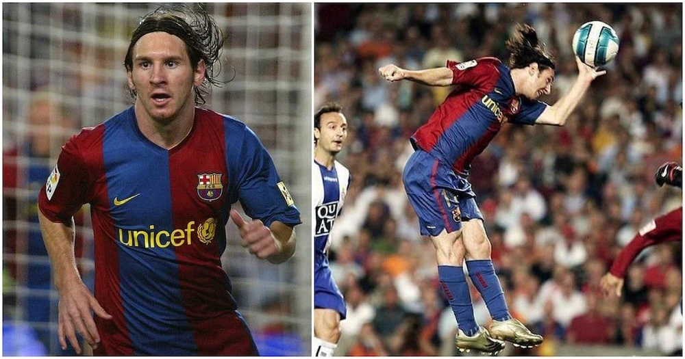 Messi bị đào xới lại pha ghi bàn bằng tay hồi năm 2007 khi mới bắt đầu sự nghiệp. Ảnh: GETTY.