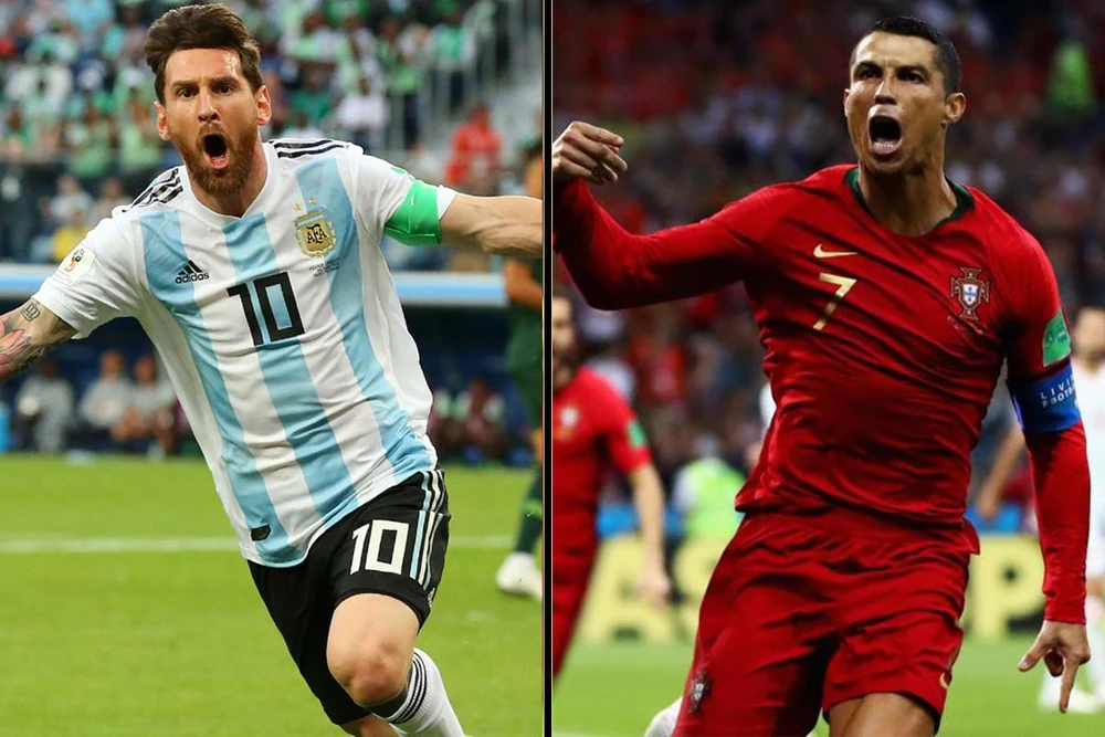 Messi và Ronaldo luôn tạo ra những màn chạy đua kỷ lục ở làng bóng thế giới. Ảnh: GETTY.