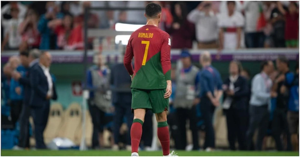 Siêu sao người Bồ Đào Nha không ăn mừng với đồng đội sau trận đấu mà rời khỏi sân sớm. Ảnh: GETTY. Siêu sao người Bồ Đào Nha không ăn mừng với đồng đội sau trận đấu mà rời khỏi sân sớm. Ảnh: GETTY.