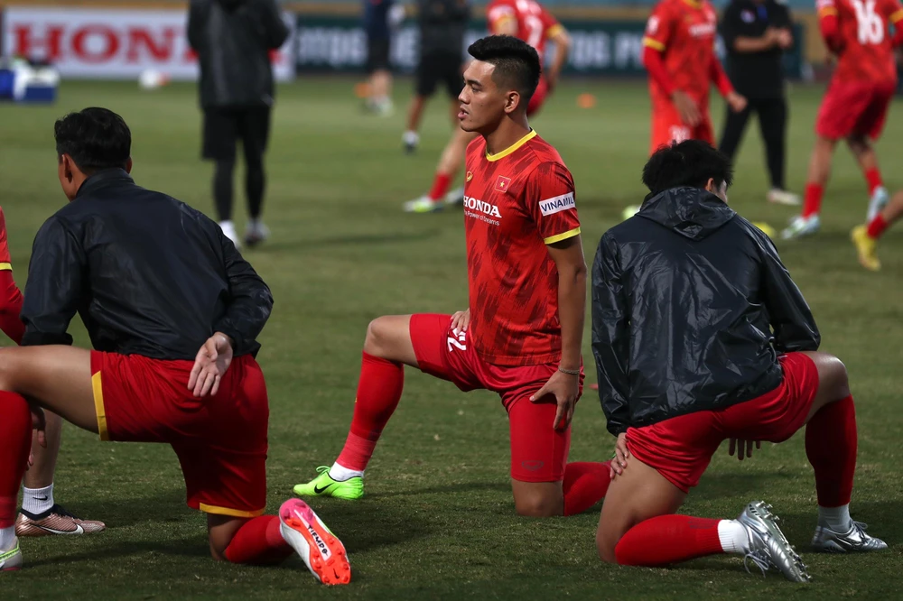 Tiền đạo Tiến Linh là một trong những chân sút trụ cột của đội tuyển Việt Nam. Ảnh: ANH PHƯƠNG.