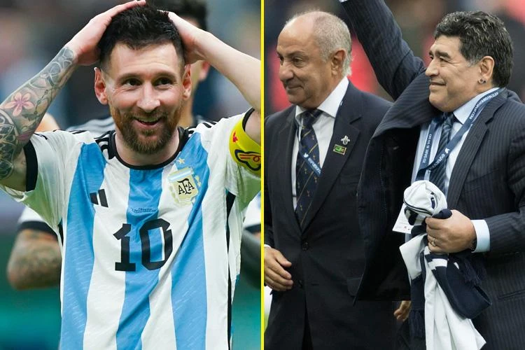 Huyền thoại Ardiles cho rằng Messi vô địch World Cup 2022 cũng không bằng tiền bối Maradona. Ảnh: GETTY.