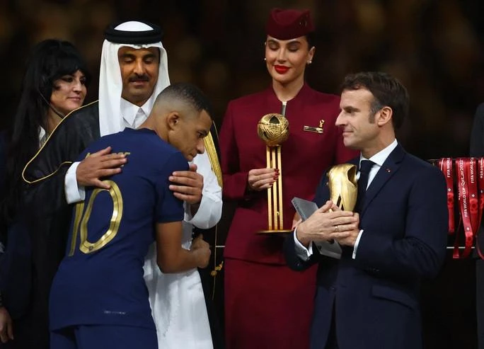 Tiền đạo trẻ người Pháp đã giành giải Vua phá lưới World Cup 2022 với tám bàn thắng. Ảnh: GETTY.