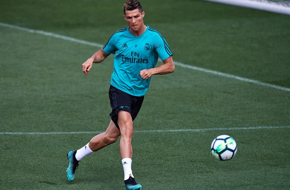 Ngôi sao người Bồ Đào Nha tập luyện tại Real Madrid chờ vụ chuyển nhượng mới. Ảnh: GETTY.