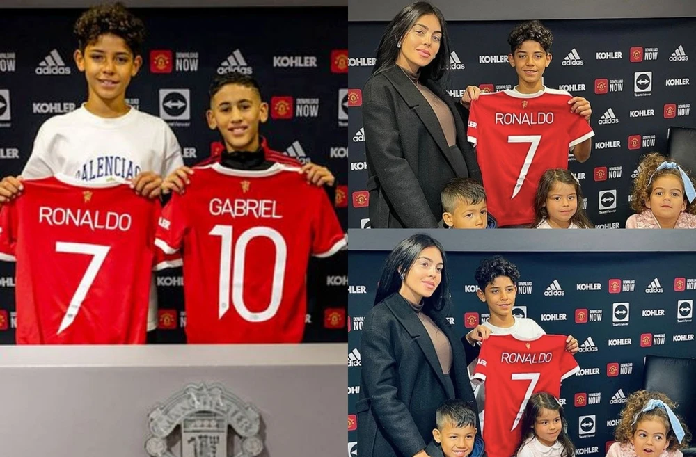 Ronaldo con 12 tuổi không còn khoác áo Man United mà chuyển sang chơi cho Học viện bóng đá trẻ Real Madrid. Ảnh: GETTY. Ronaldo con 12 tuổi không còn khoác áo Man United mà chuyển sang chơi cho Học viện bóng đá trẻ Real Madrid. Ảnh: GETTY.