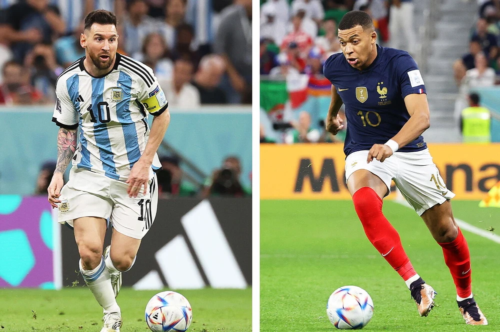 Messi và Mbappe đều có màn trình diễn chói sáng trong trận chung kết World Cup 2022. Ảnh: GETTY.