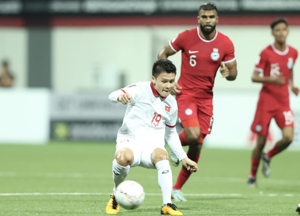 Quang Hải muốn có bàn thắng đầu tiên ở giải Đông Nam Á. Ảnh: ANH HỮU.