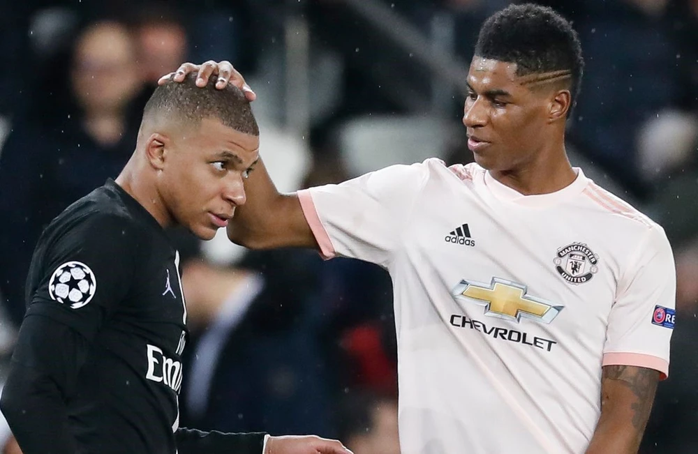 Mbappe nếu về Man United là một sự kết hợp tuyệt vời cùng Rashford. Ảnh: GETTY.