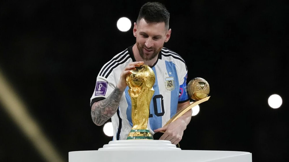 Messi đã trở thành nhà vô địch thế giới ở tuổi 35. Ảnh: GETTY. Messi đã trở thành nhà vô địch thế giới ở tuổi 35. Ảnh: GETTY.