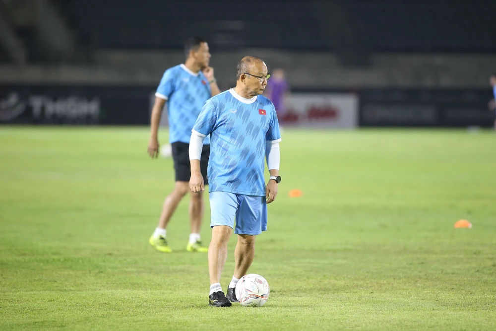 HLV Park Hang-seo tiết lộ ông đã chuẩn bị chu đáo mọi thứ cho học trò. Ảnh: ANH THỎA.