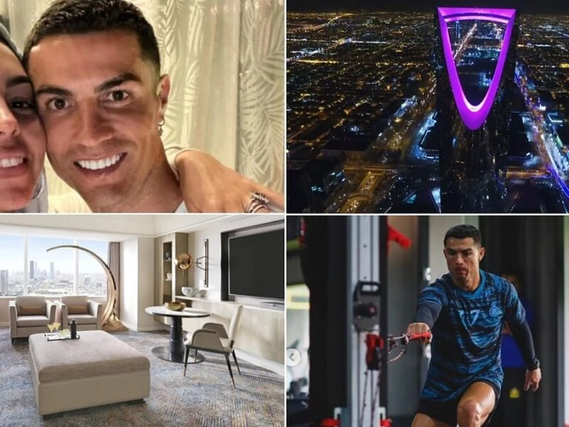 Khách sạn của Ronaldo và gia đình ở tạm rất sang trọng. Ảnh: GETTY.