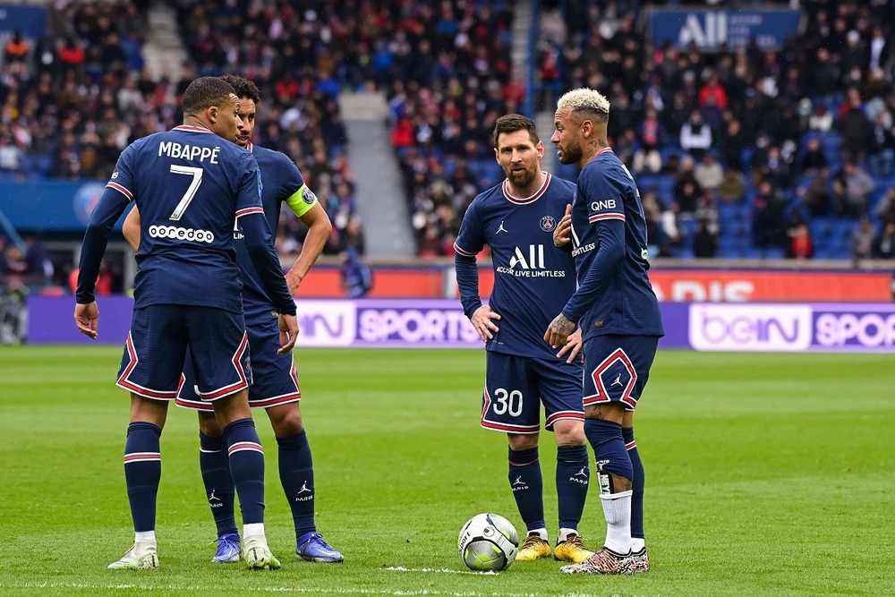 Messi, Neymar và Mbappe là những tay săn bàn chủ lực của PSG. Ảnh: GETTY.