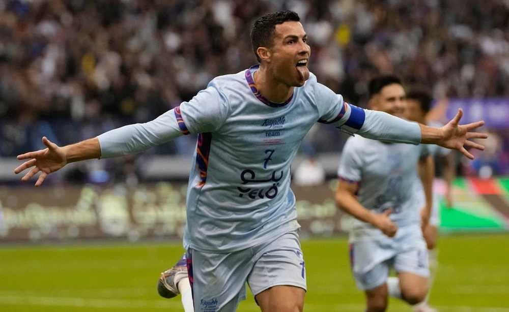 Siêu sao người Bồ Đào Nha hai trận gần nhất đã ghi 7 bàn cho Al Nassr. Ảnh: GETTY.