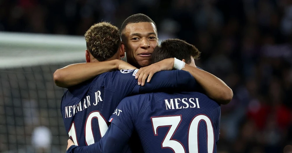 Messi, Neymar và Mbappe luôn có những màn phối hợp tốt ở PSG. Ảnh: GETTY.
