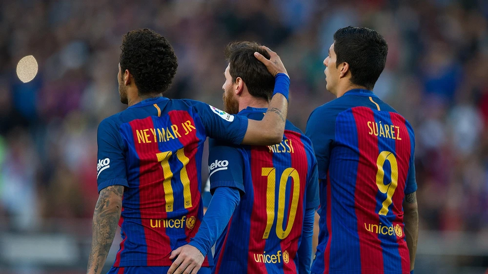 Suarez và Messi từng khuyên Neymar đừng đến PSG. Ảnh: GETTY.