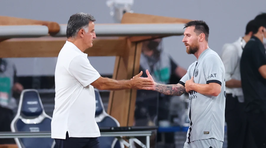 HLV Galtier và Messi khao khát lật ngược ván cờ thế trước người Đức vào rạng sáng 9-3. Ảnh: GETTY.