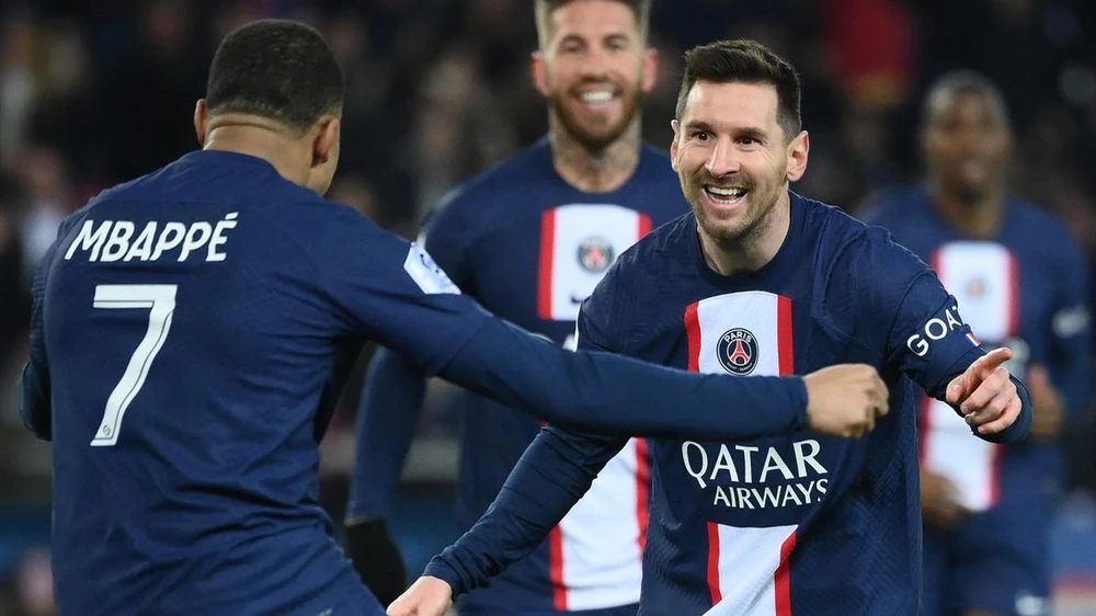 Messi nhấn mạnh anh rất thích chơi bóng với Mbappe. Ảnh: GETTY.